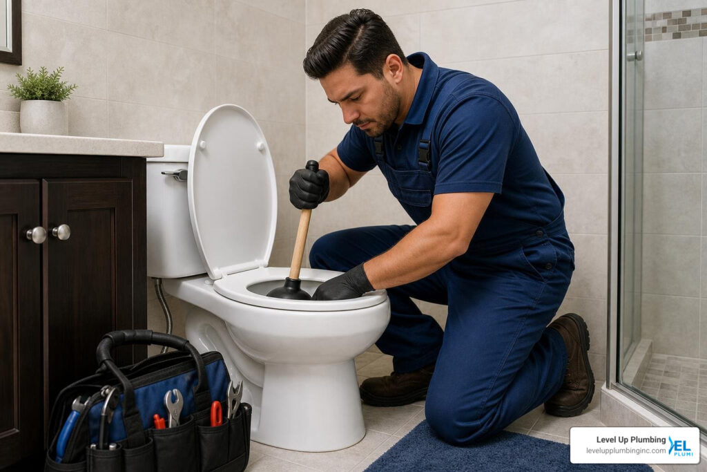 clogged toilet repair Huntington Park